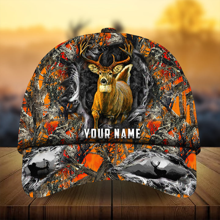Blisscorners Awesome Art 1 Deer Hunting Camo Pattern 3D Multicolor Personalized Cap