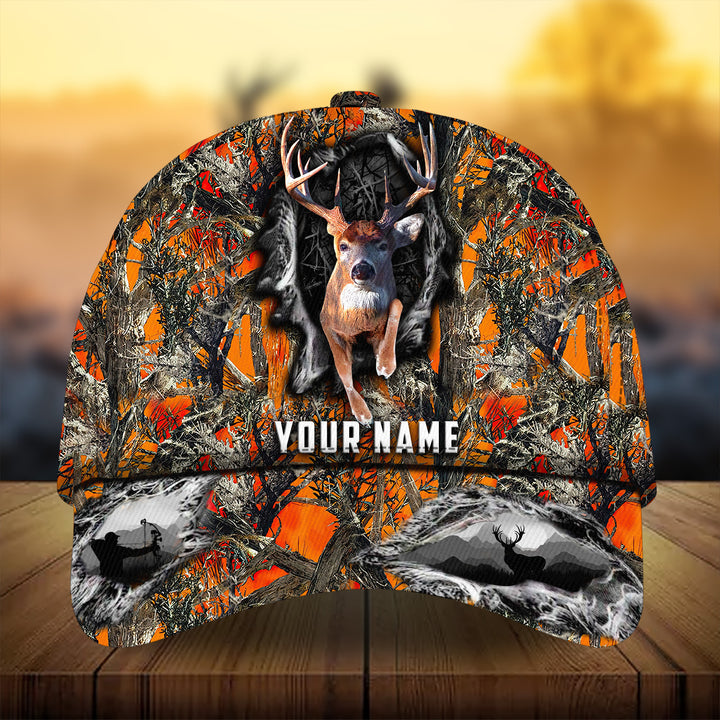Blisscorners Awesome Art Deer Hunting Camo Pattern 3D Multicolor Personalized Cap
