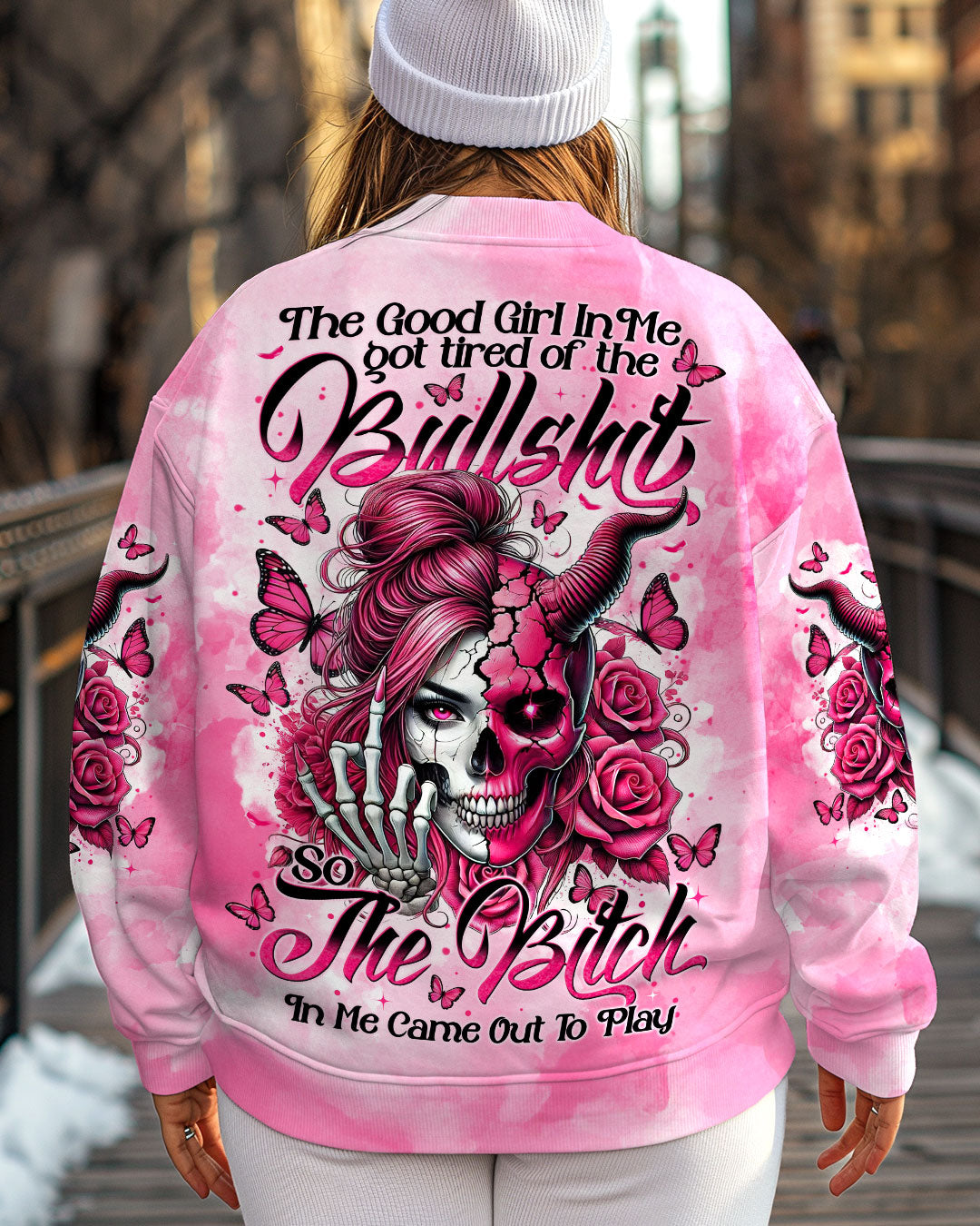 BLISSCORNERS THE GOOD GIRL IN ME ALL OVER PRINT