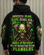 BLISSCORNERS ALWAYS BE NICE TO PLUMBERS SKULL ALL OVER PRINT