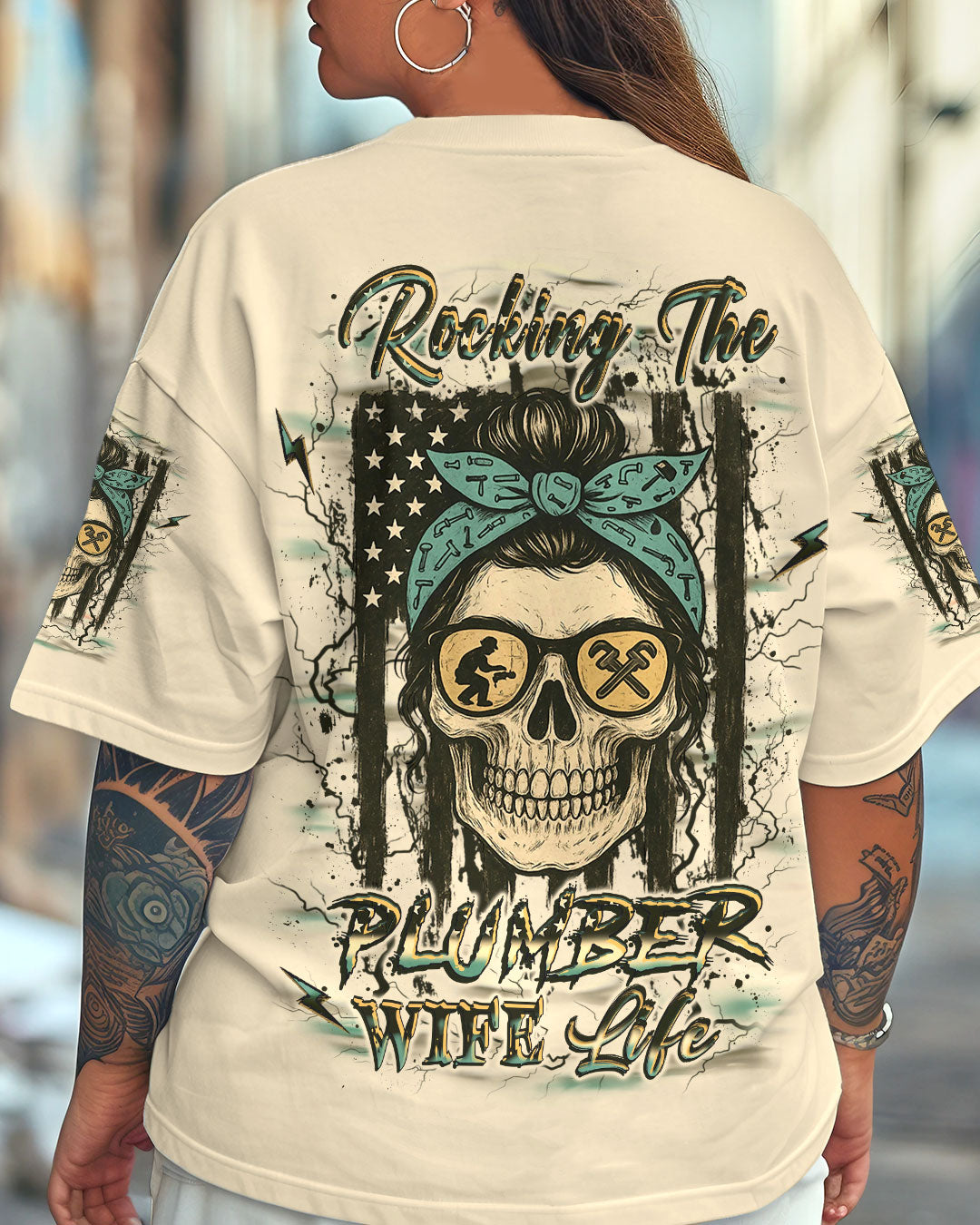 BLISSCORNERS BUCKLE UP BUTTERCUP PLUMBER SKULL ALL OVER PRINT