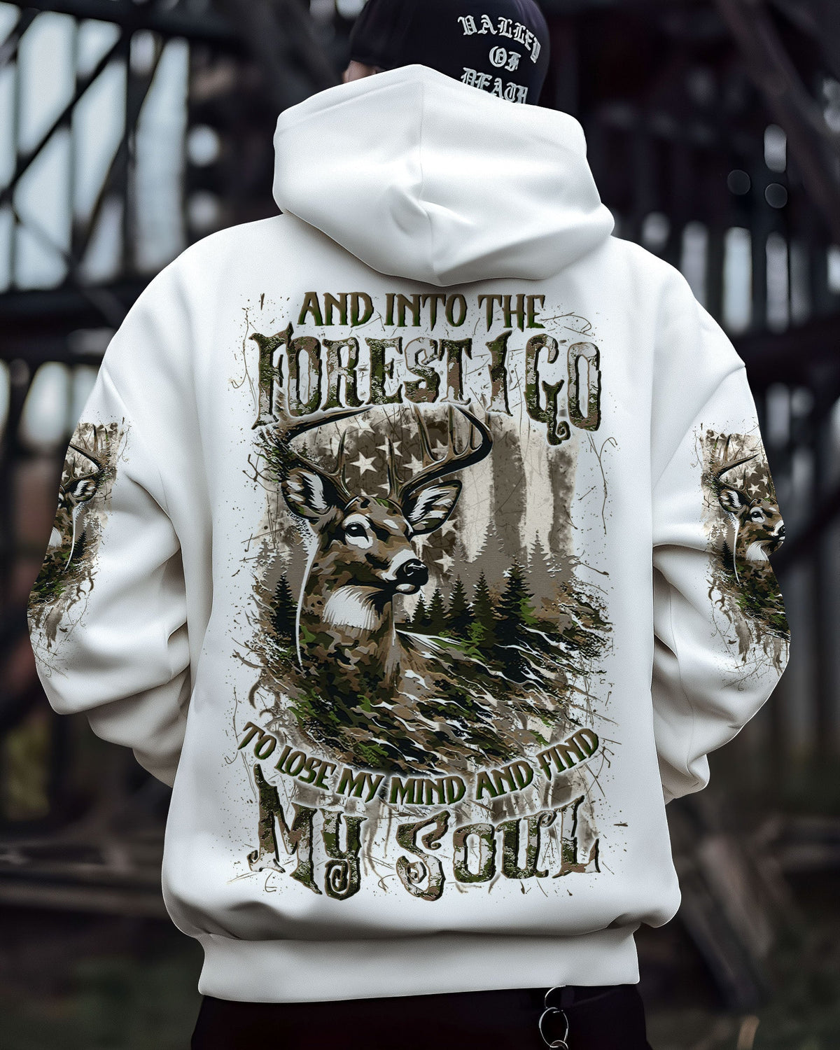 BLISSCORNERS AND INTO THE FOREST I GO DEER ALL OVER PRINT