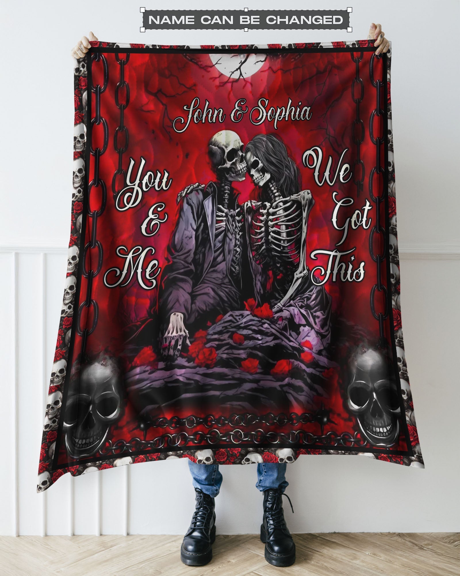 BLISSCORNERS PERSONALIZED YOU & ME WE GOT THIS FLEECE BLANKET