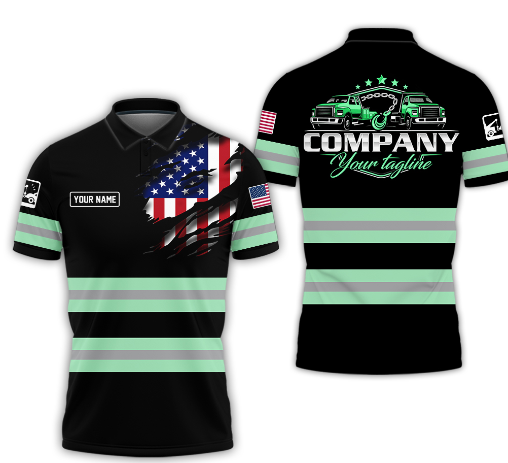 Blisscorners Custom Name Seafoam Shirt for Husband, Truck Driver, Long Haul CDL Gift, Diesel Mechanic Shirt, Apparel Trucker