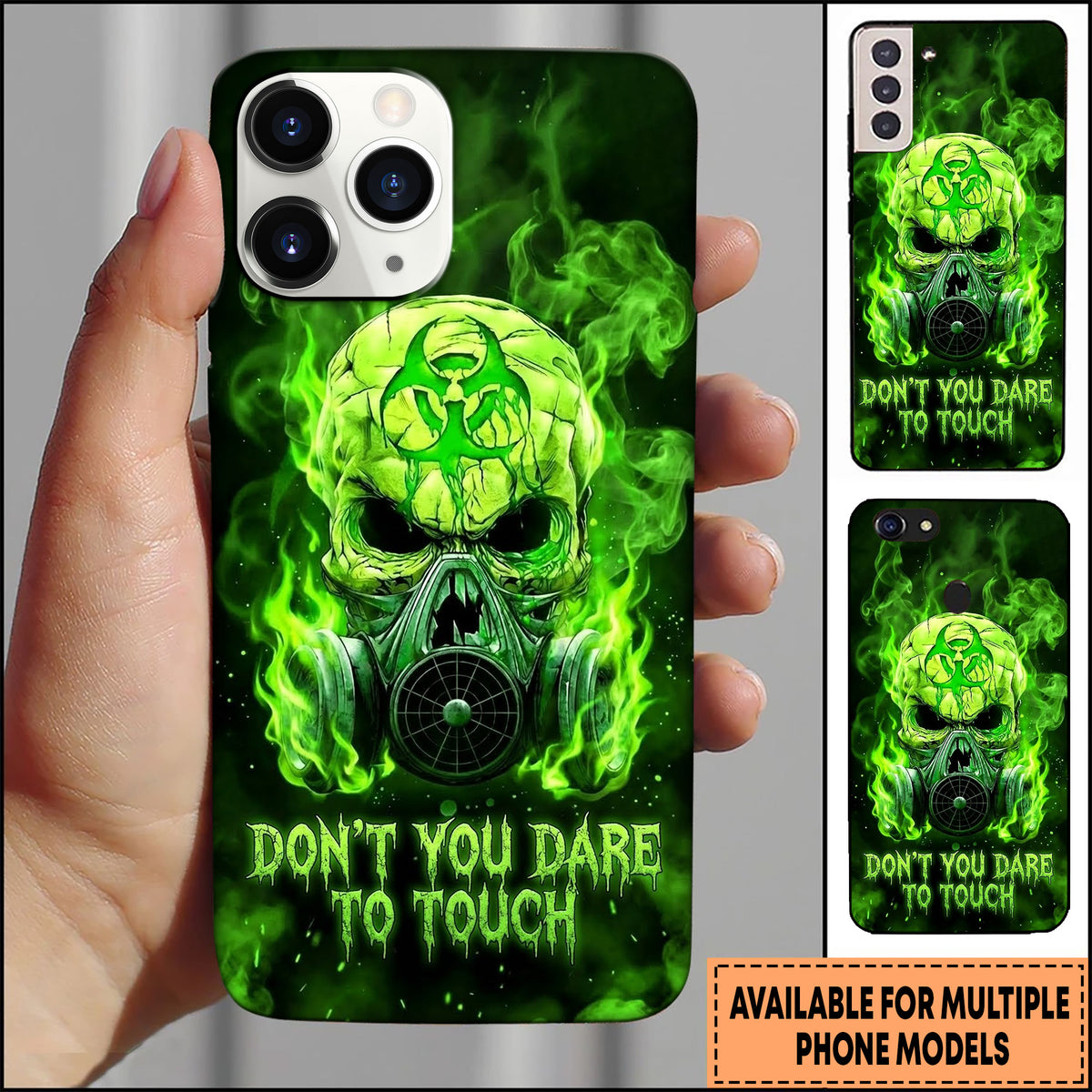 Blisscorners Skull Biohazard Gas Mask Skull Graphic Multioptions 3D Phone Case