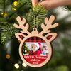 Custom Photo Baby's 1st Christmas - Personalized 2-Layered Wooden Ornament