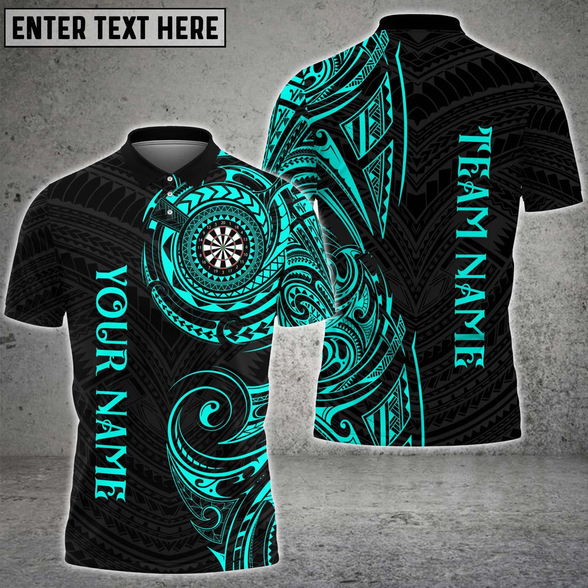 Blisscorners Darts Golden Tribal Multicolor Customized Name, Team Name 3D Shirts