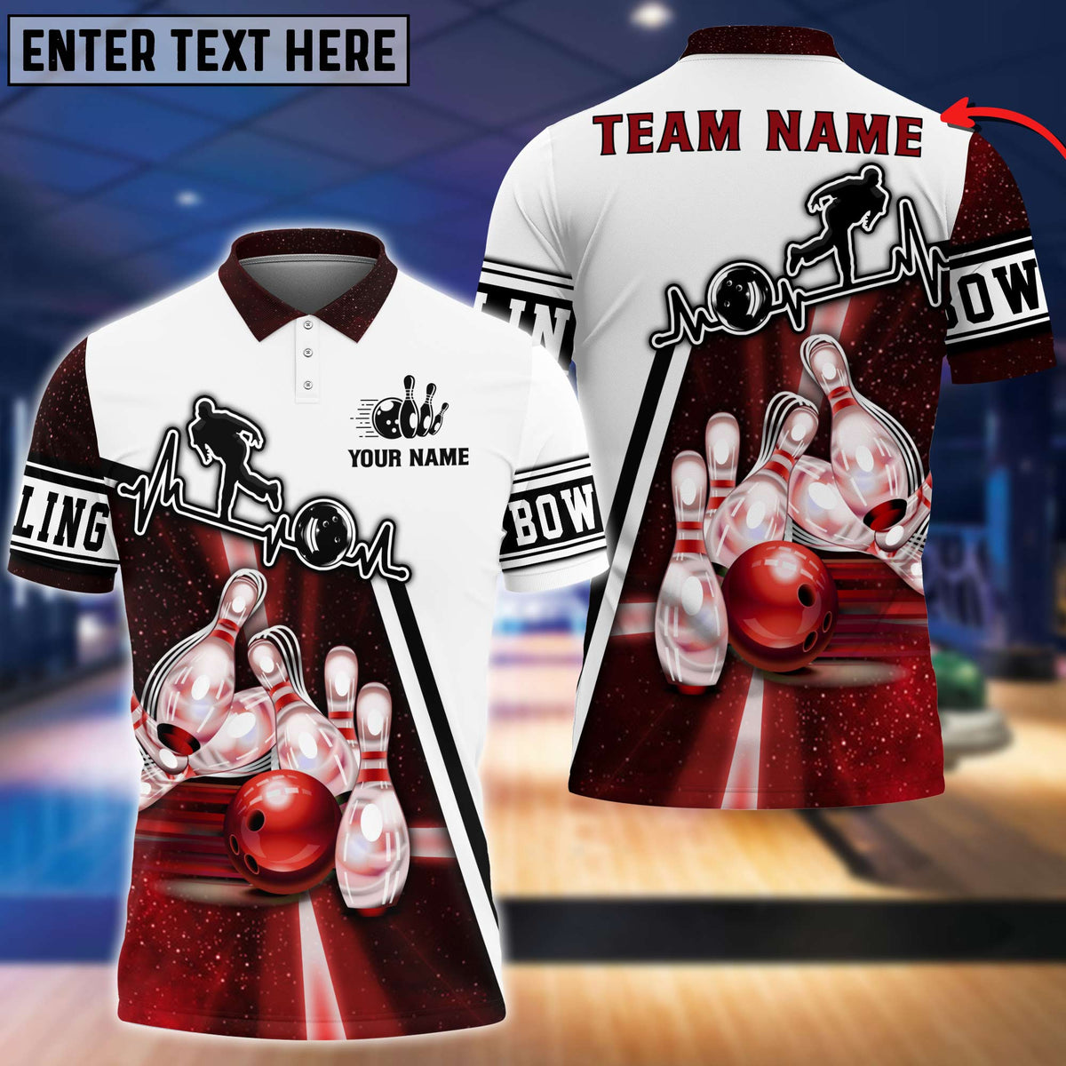 Blisscorners Light Bowling Player Multicolor Option Customized Name 3D Shirt