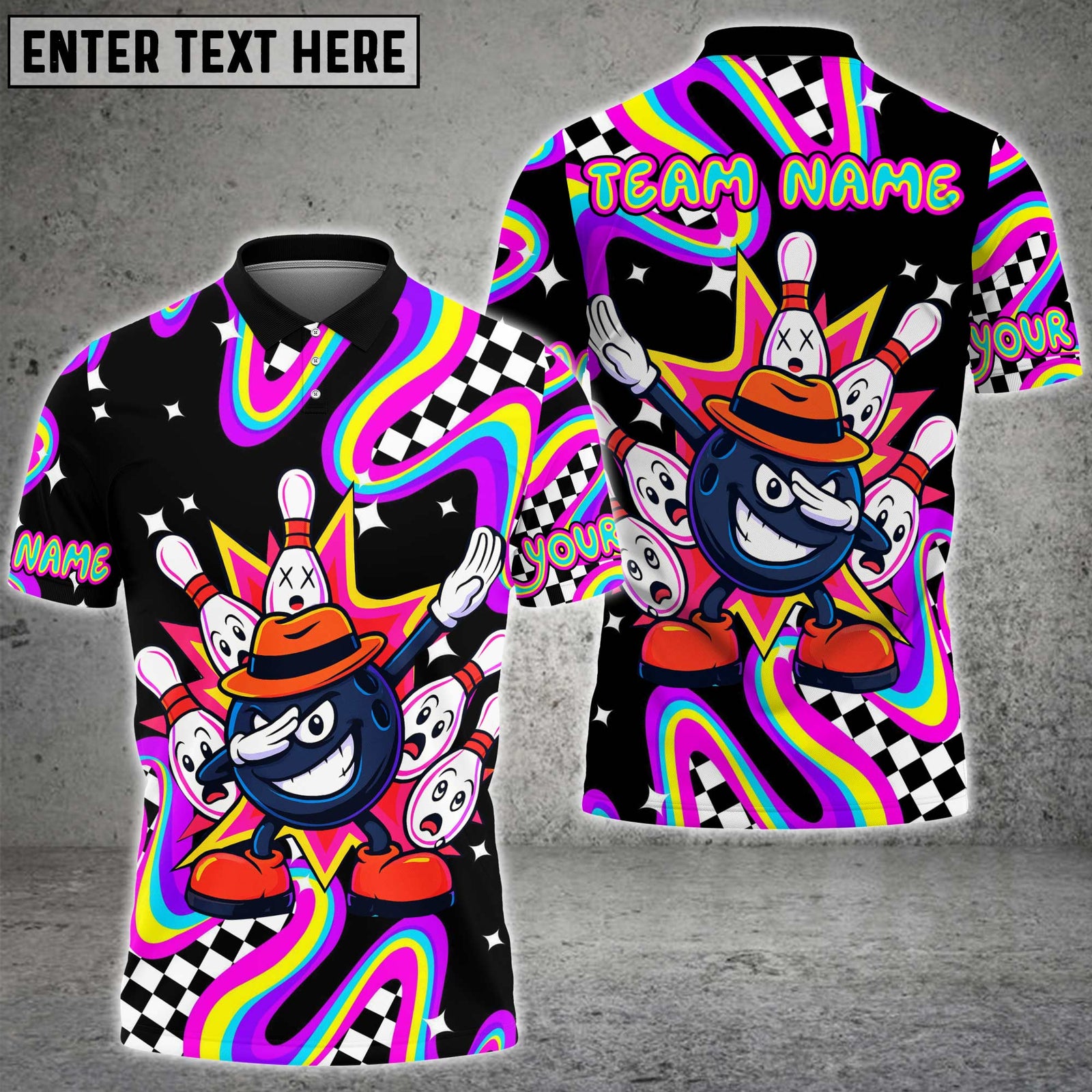 Blisscorners Bowling Victory Dab Personalized Name 3D Unisex Shirt