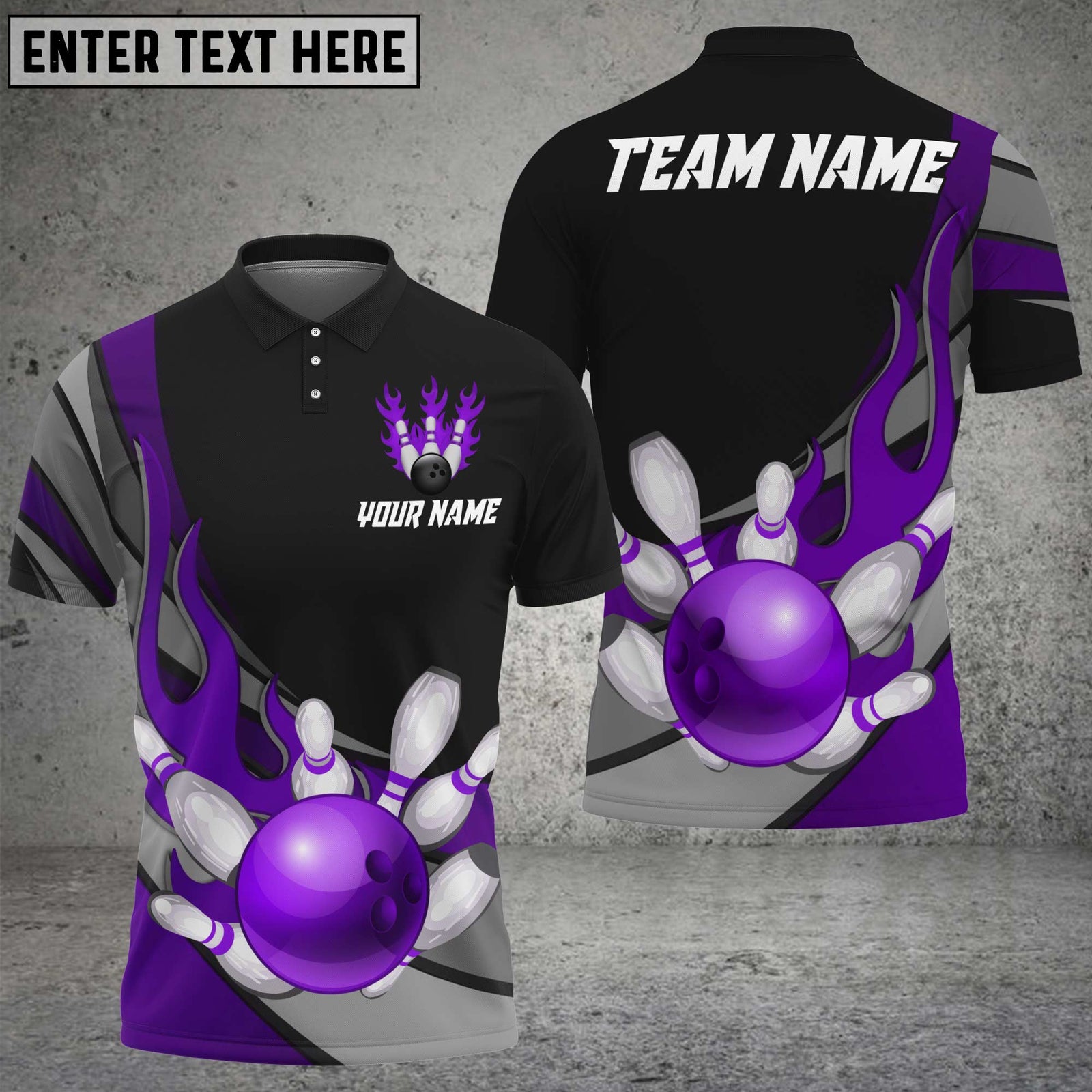 Blisscorners Flaming Bowling Ball Jersey Multicolor Customized Name, Team Name 3D Shirts