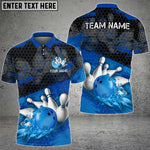 Blisscorners Bowling Splash Multicolor Customized Name, Team Name 3D Shirts