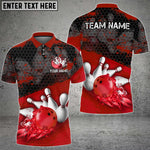 Blisscorners Bowling Splash Multicolor Customized Name, Team Name 3D Shirts