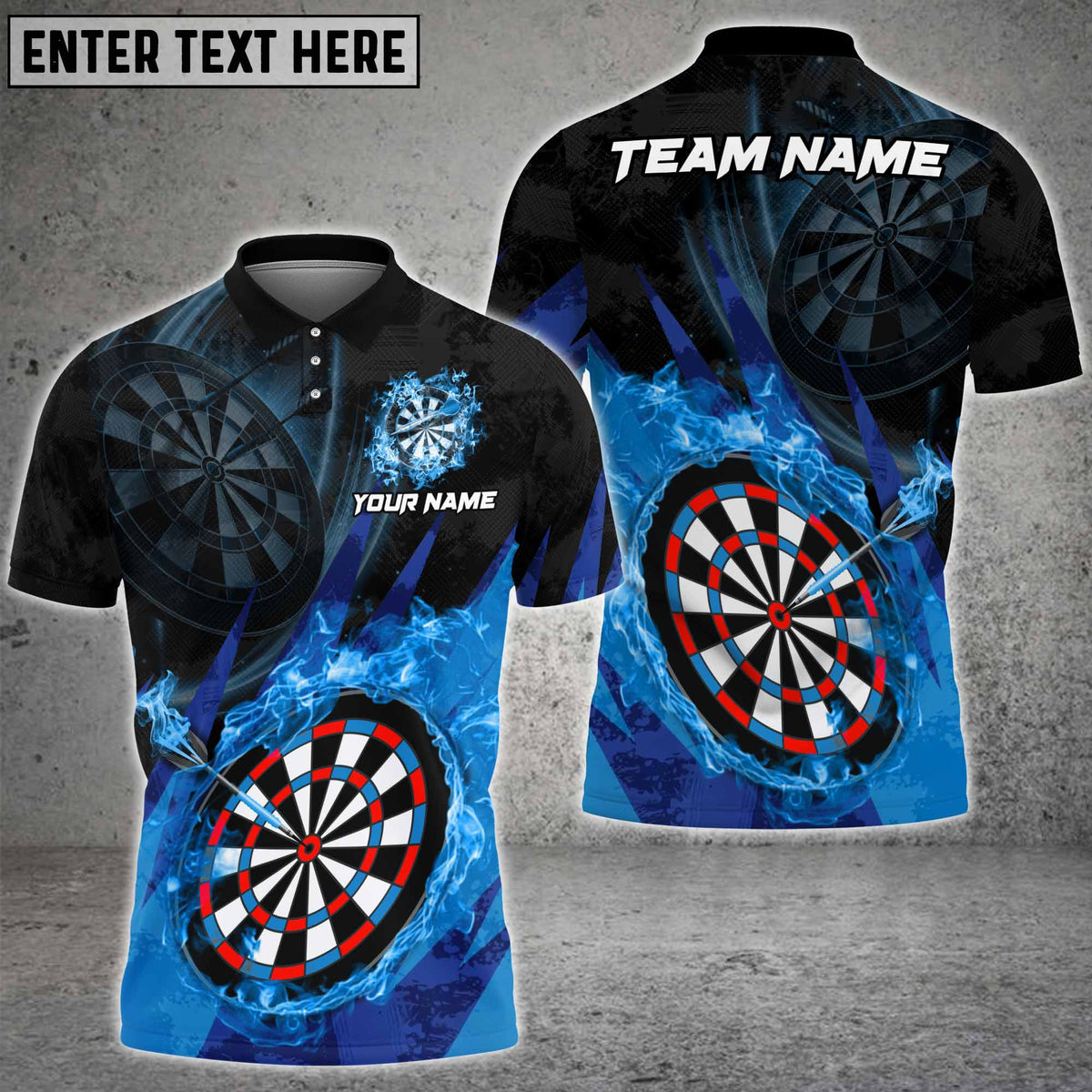Blisscorners Darts Flame Dartboard Champion Multicolor Customized Name, Team Name 3D Shirts