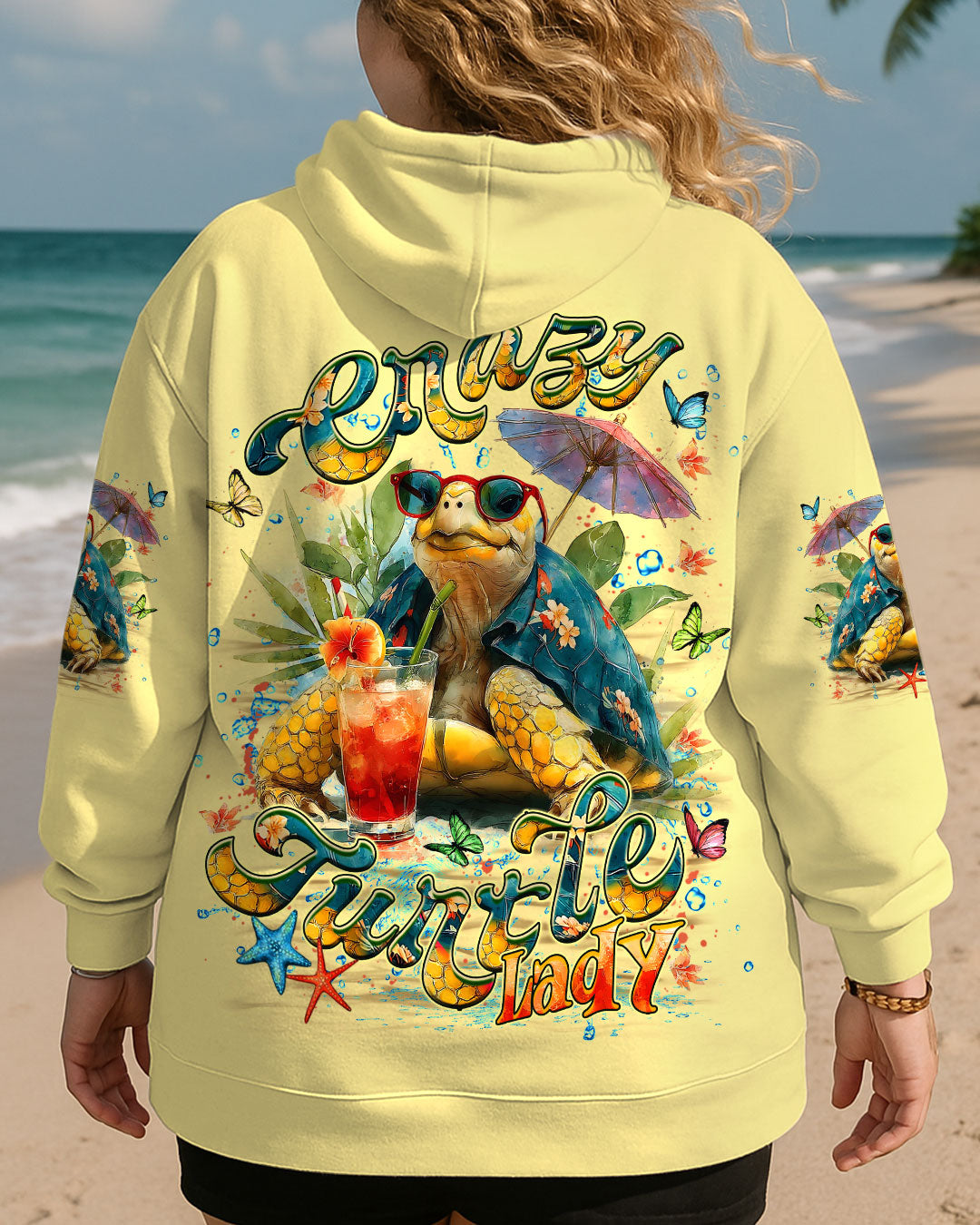 BLISSCORNERS CRAZY TURTLE LADY ALL OVER PRINT