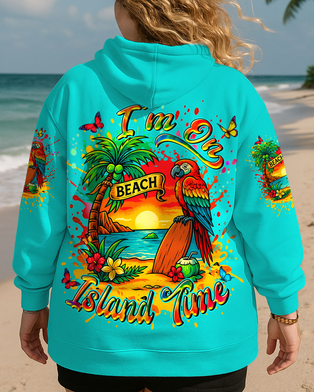 BLISSCORNERS I'M ON ISLAND TIME ALL OVER PRINT