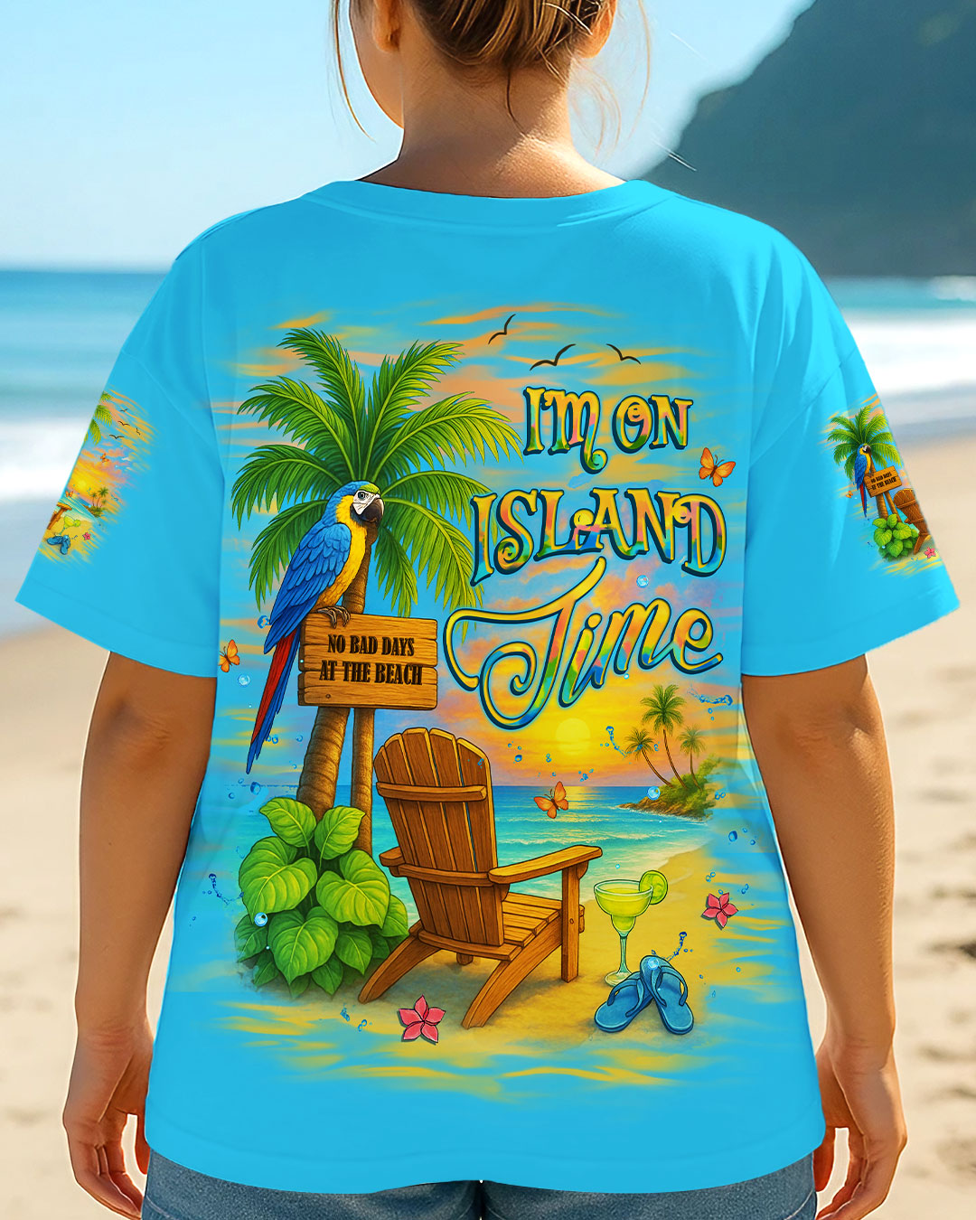 BLISSCORNERS I'M ON ISLAND TIME ALL OVER PRINT
