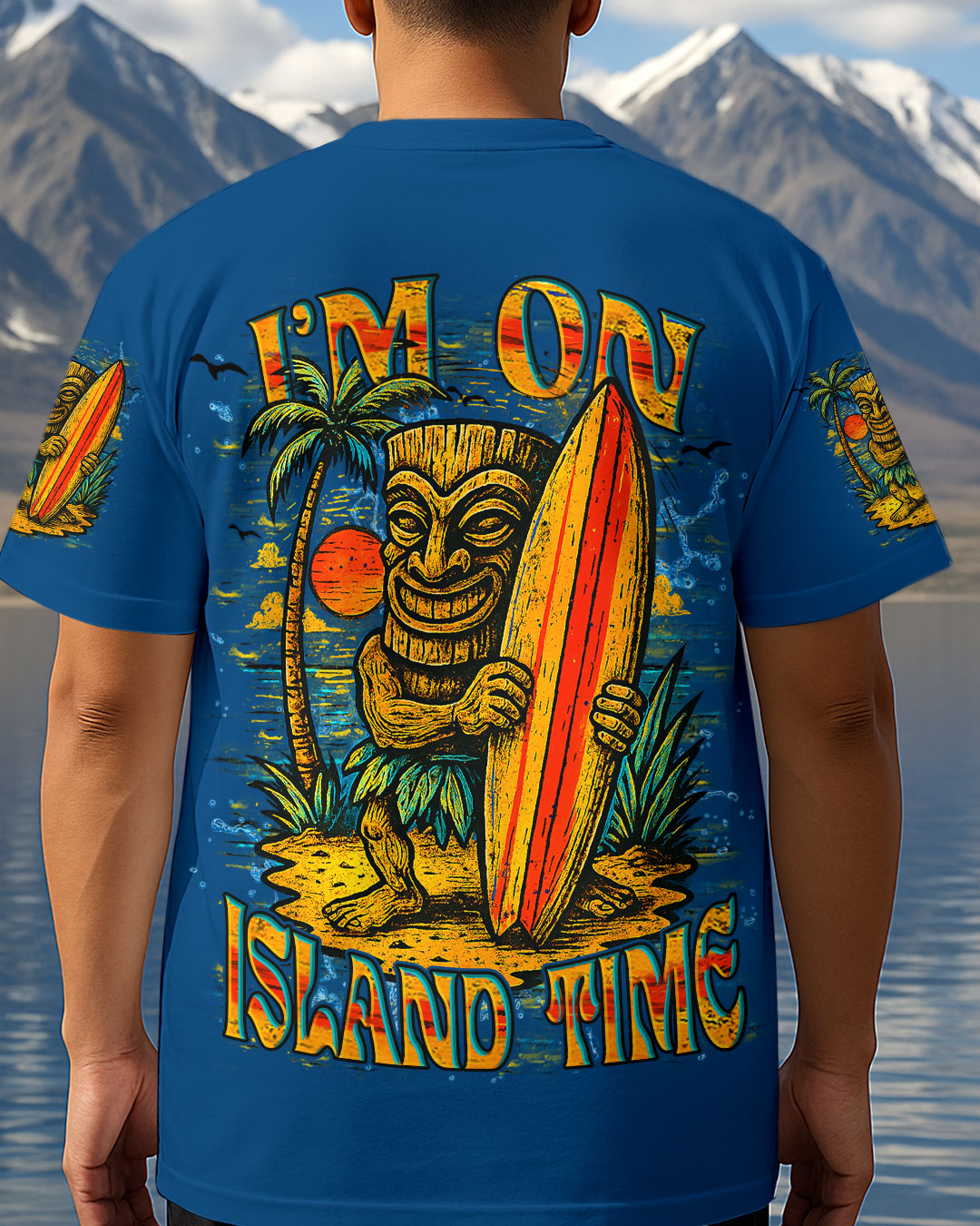 BLISSCORNERS I'M ON ISLAND TIME TIKI ALL OVER PRINT