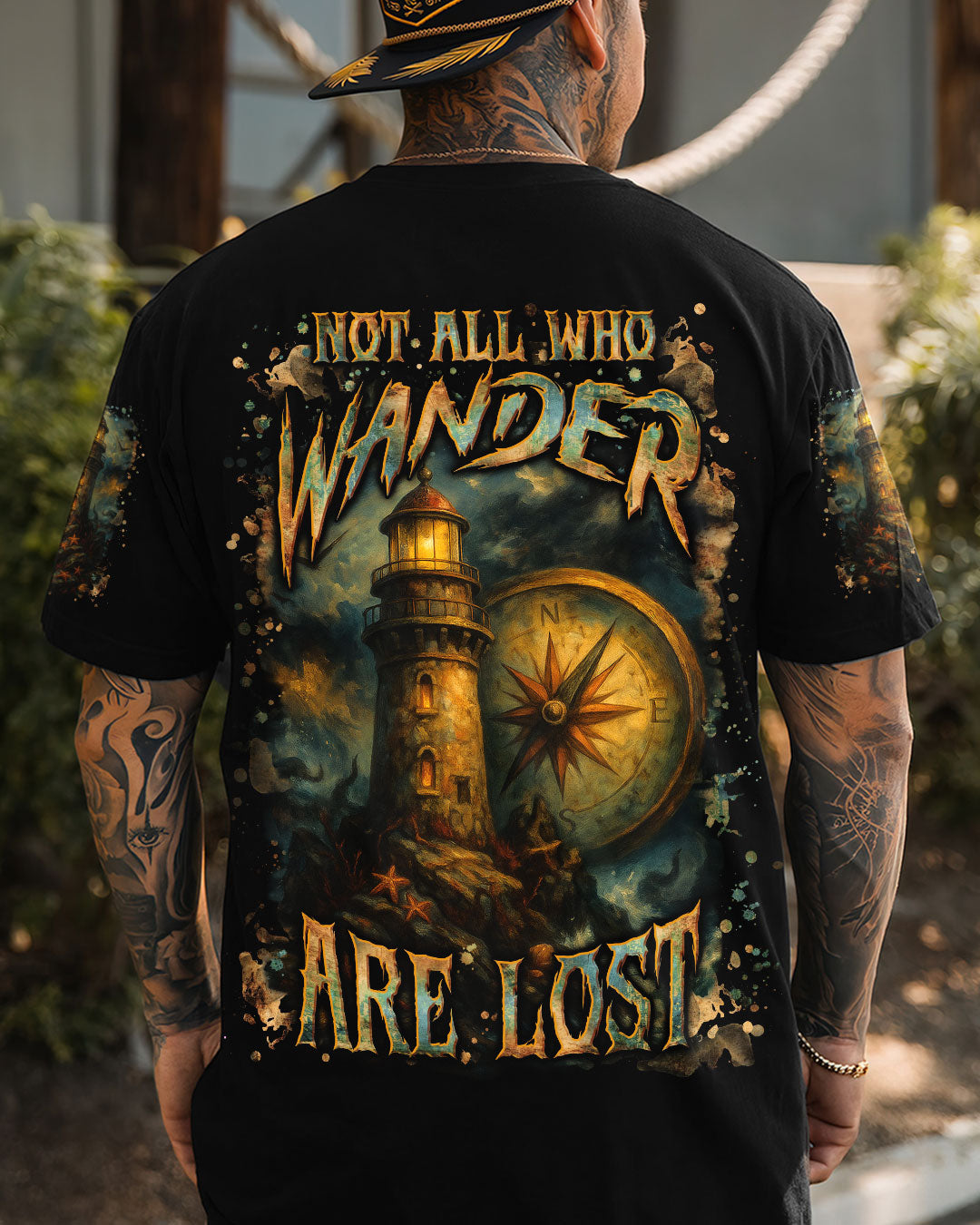 BLISSCORNERS NOT ALL WHO WANDER ARE LOST ALL OVER PRINT