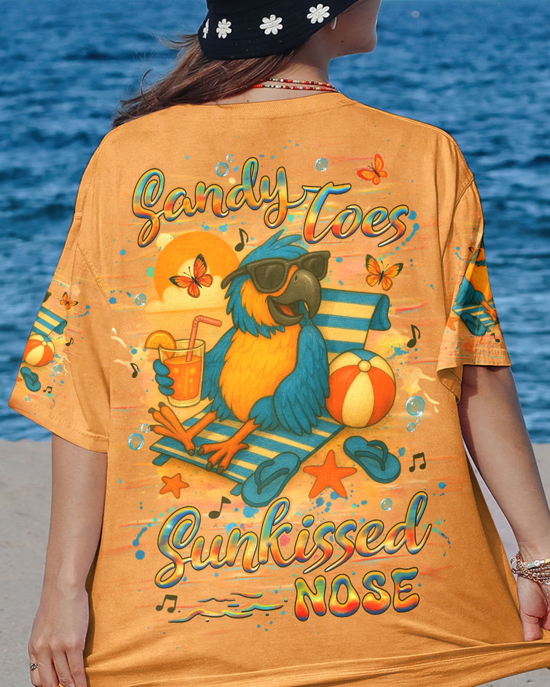 BLISSCORNERS SANDY TOES SUNKISSED NOSE ALL OVER PRINT