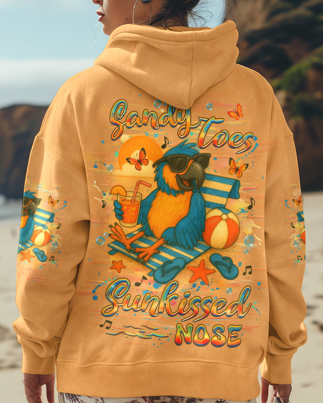 BLISSCORNERS SANDY TOES SUNKISSED NOSE ALL OVER PRINT