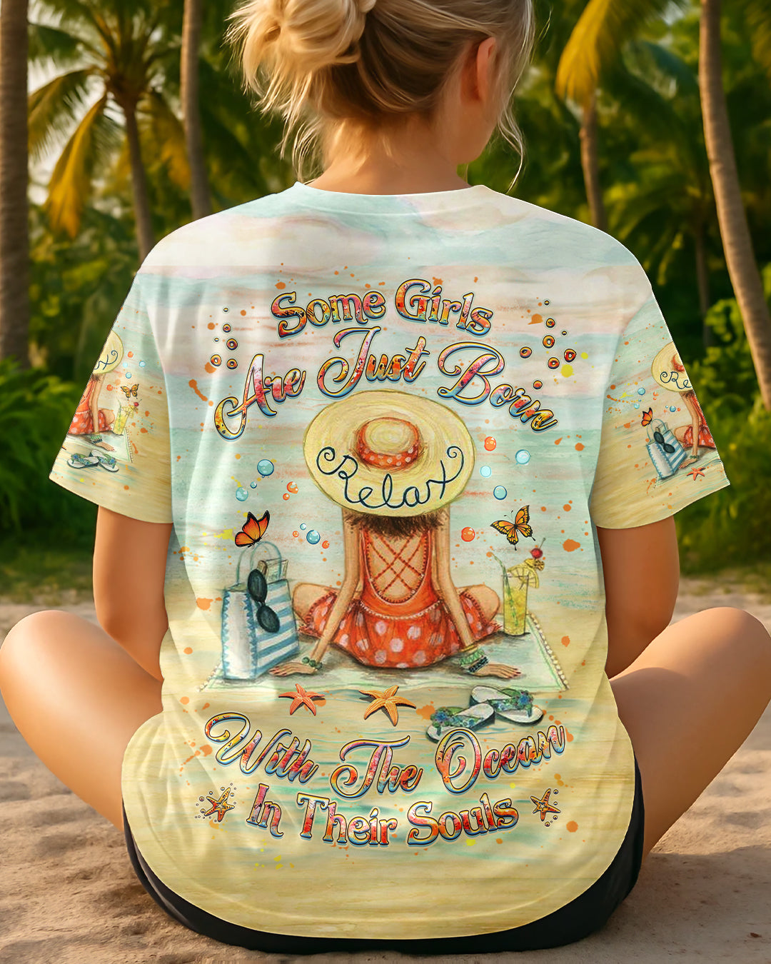 BLISSCORNERS SOME GIRLS ARE JUST BORN ALL OVER PRINT