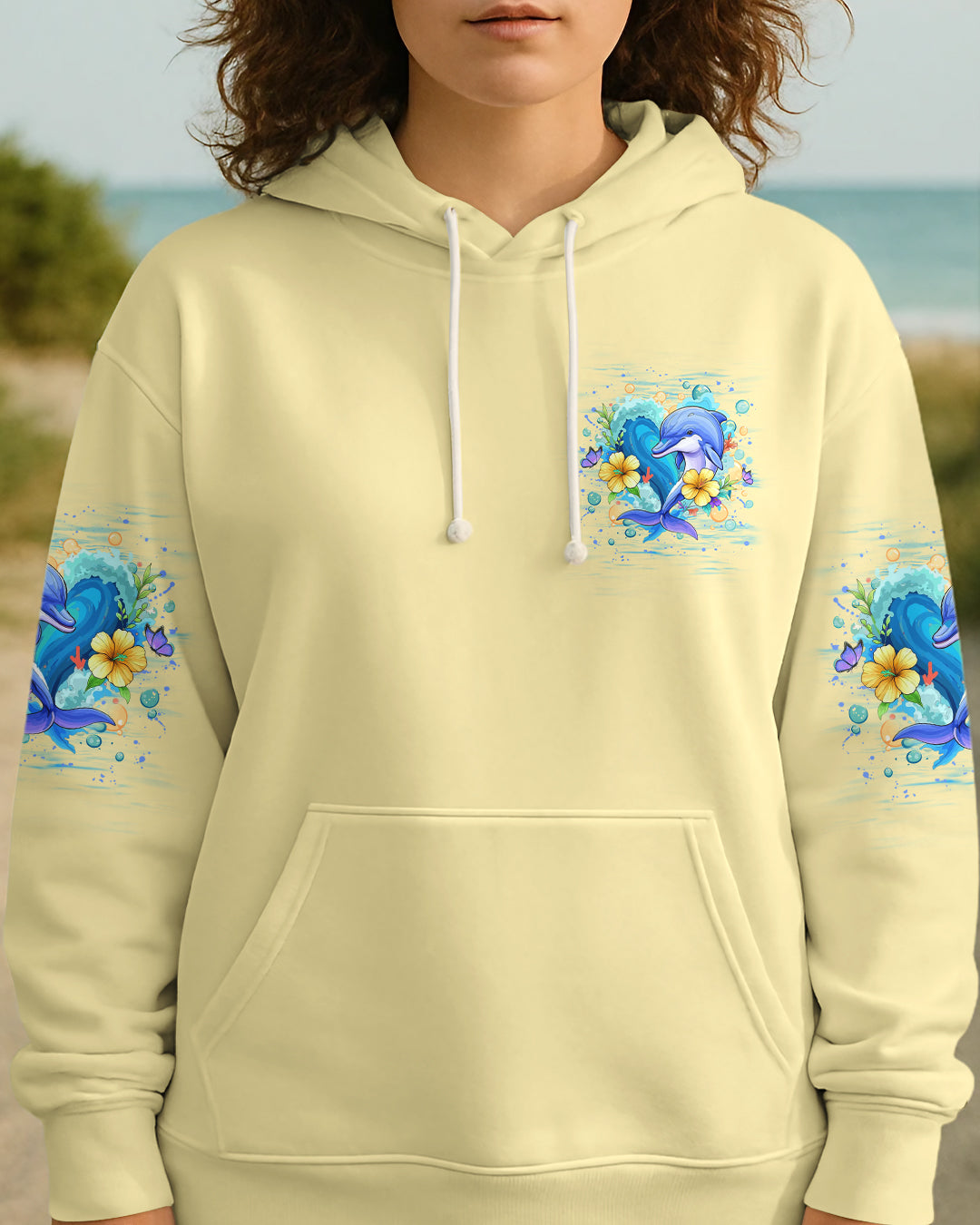 BLISSCORNERS SOME GIRLS ARE JUST BORN DOLPHIN ALL OVER PRINT