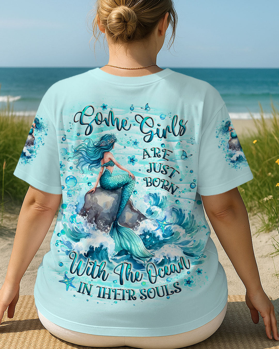 BLISSCORNERS SOME GIRLS ARE JUST BORN MERMAID ALL OVER PRINT