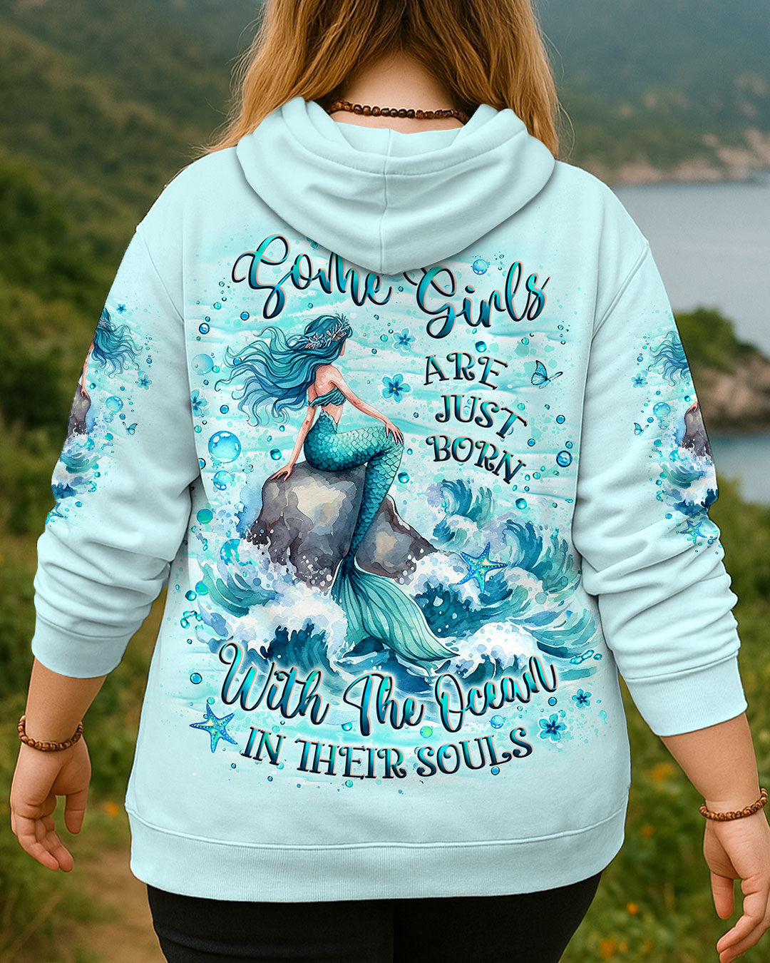 BLISSCORNERS SOME GIRLS ARE JUST BORN MERMAID ALL OVER PRINT