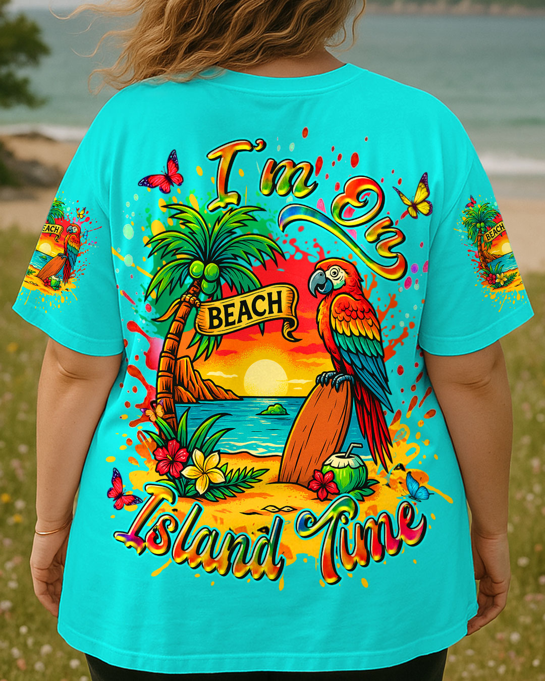 BLISSCORNERS I'M ON ISLAND TIME ALL OVER PRINT