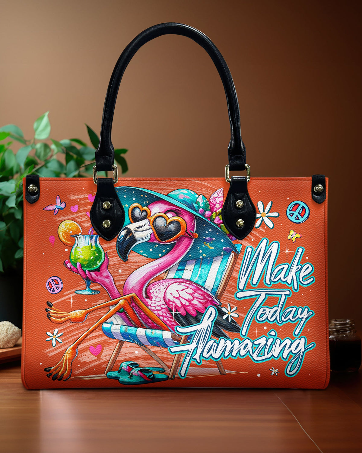 BLISSCORNERS MAKE TODAY FLAMAZING LEATHER HANDBAG