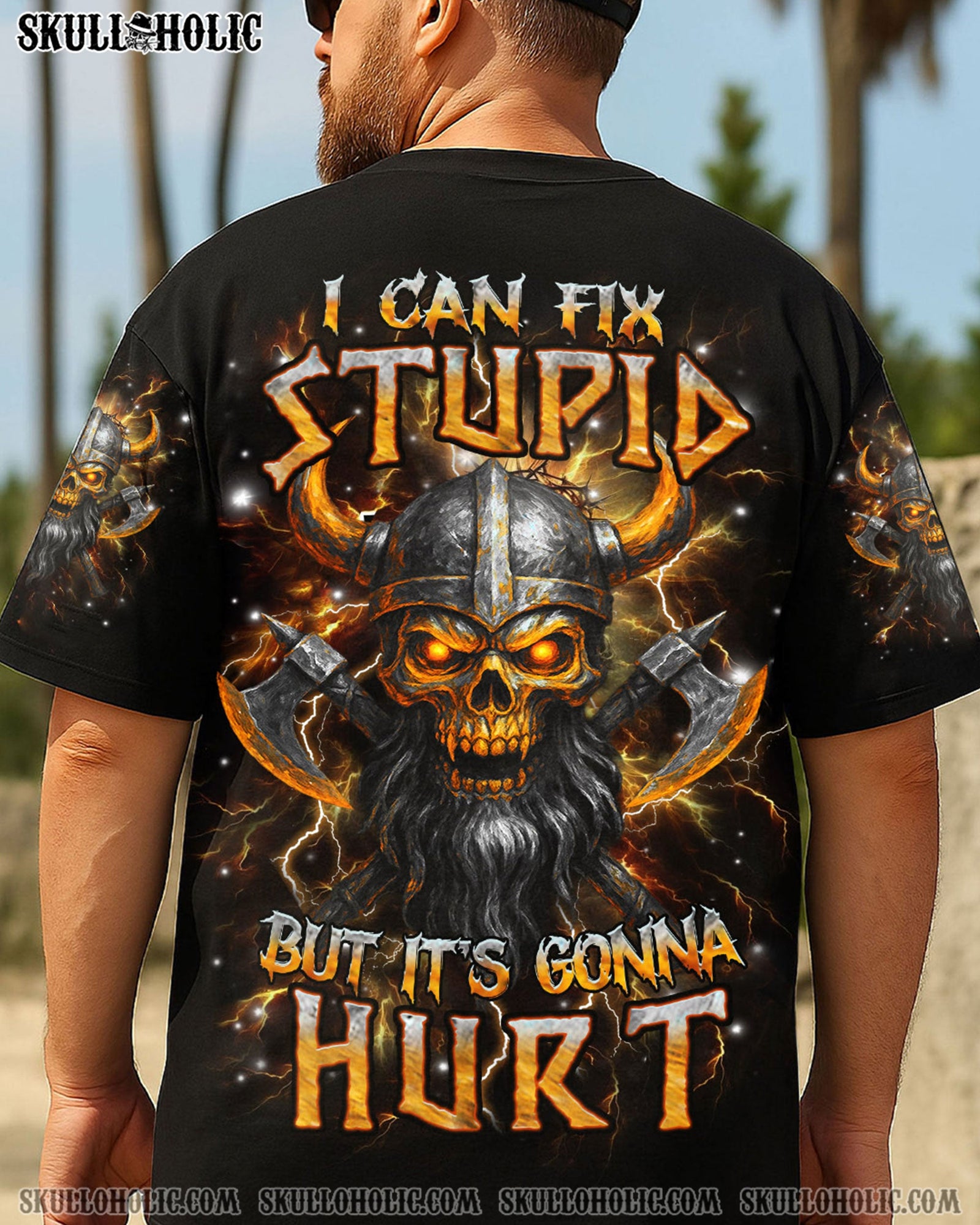 BLISSCORNERS I CAN FIX STUPID BUT IT'S GONNA HURT VIKING ALL OVER PRINT