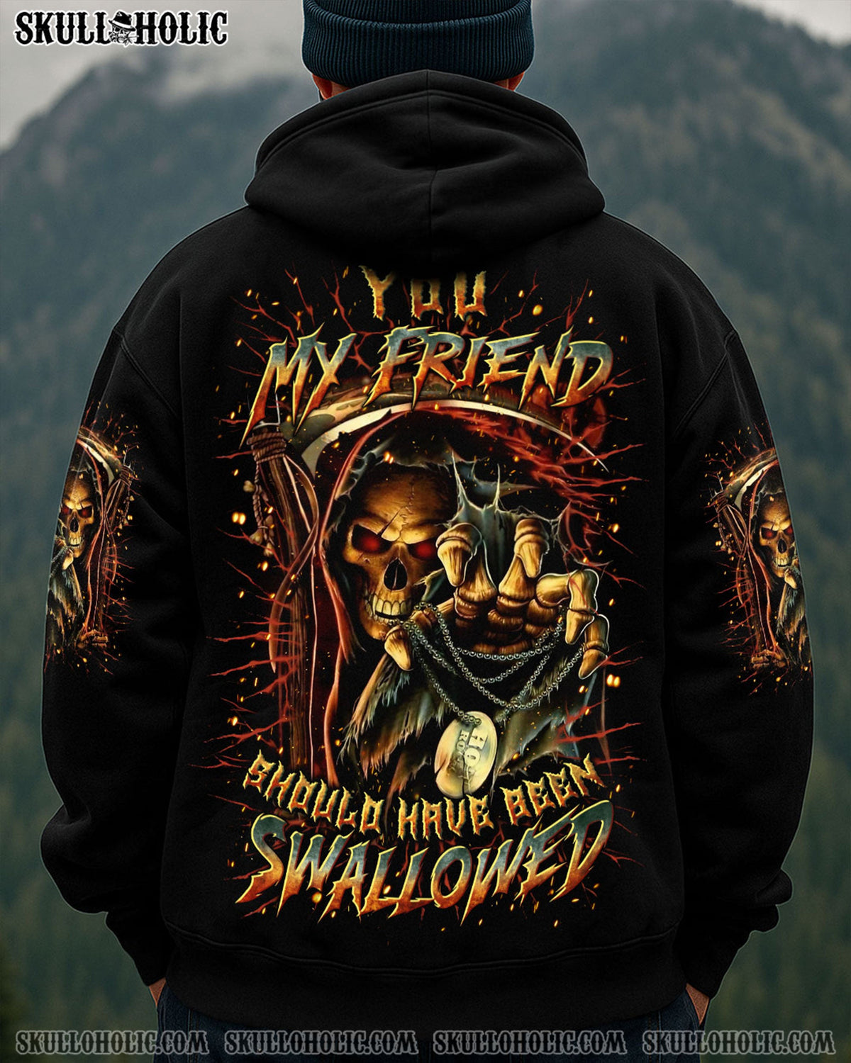 BLISSCORNERS YOU MY FRIEND SHOULD HAVE BEEN SWALLOWED ALL OVER PRINT
