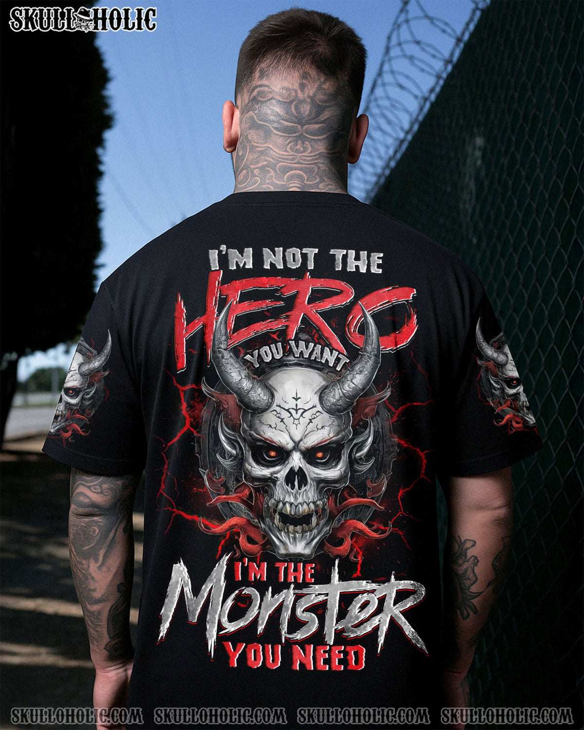 BLISSCORNERS I'M THE MONSTER YOU NEEDED SKULL ALL OVER PRINT