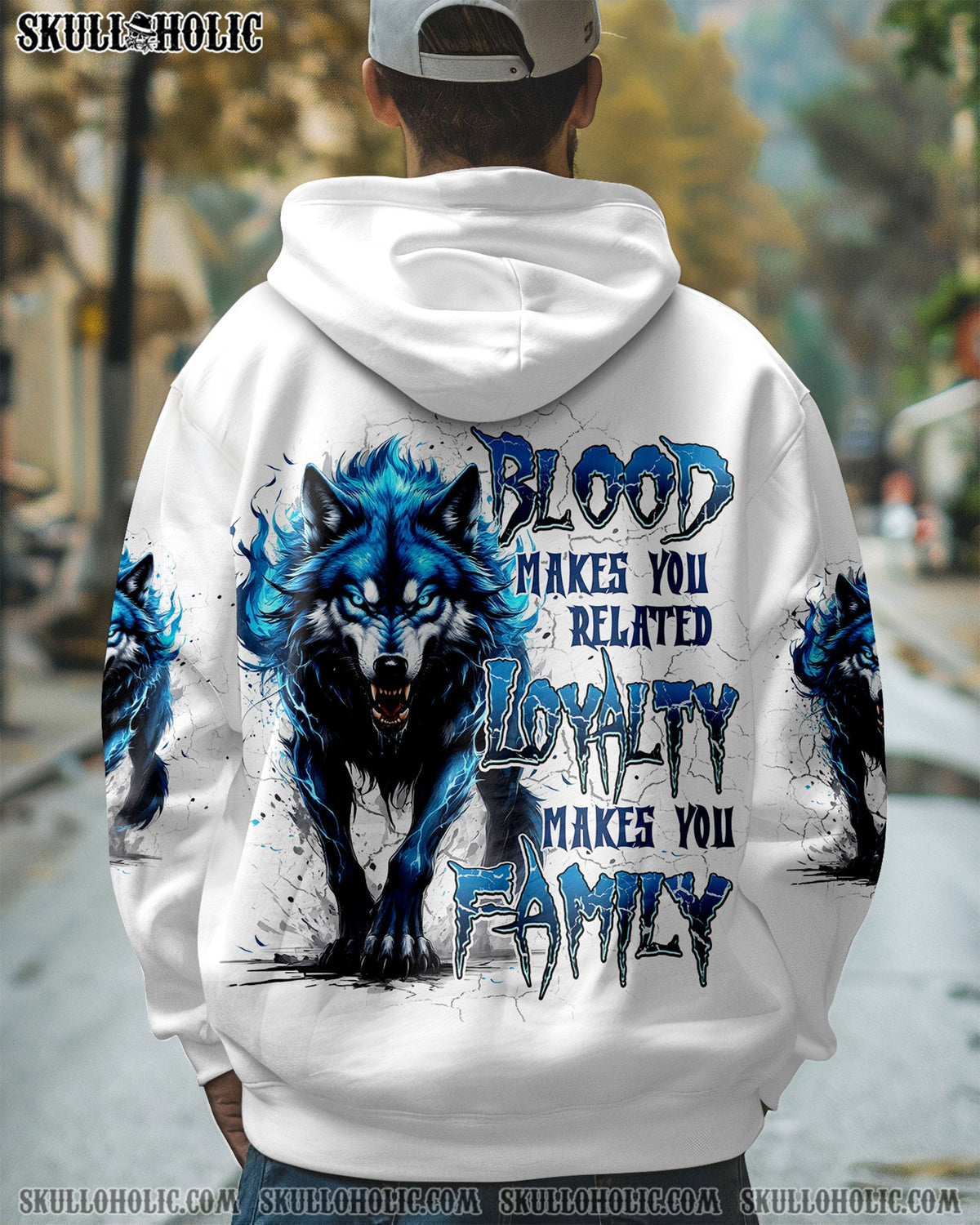BLISSCORNERS LOYALTY MAKES YOU FAMILY WOLF ALL OVER PRINT