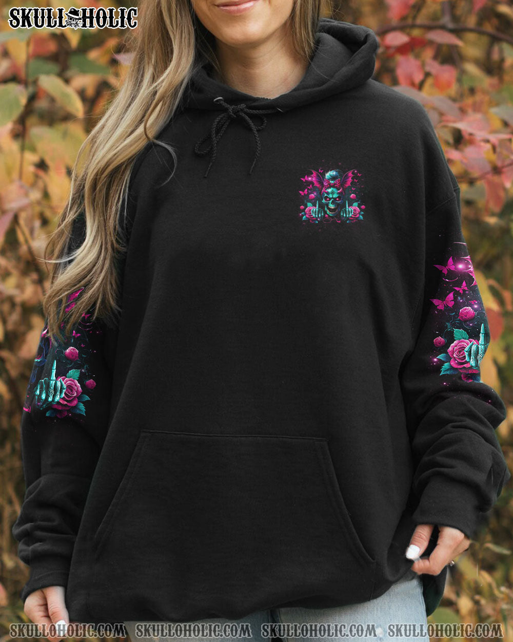 BLISSCORNERS IT'S GOING TO BE ONE OF THOSE DAYS MESSY BUN SKULL ALL OVER PRINT