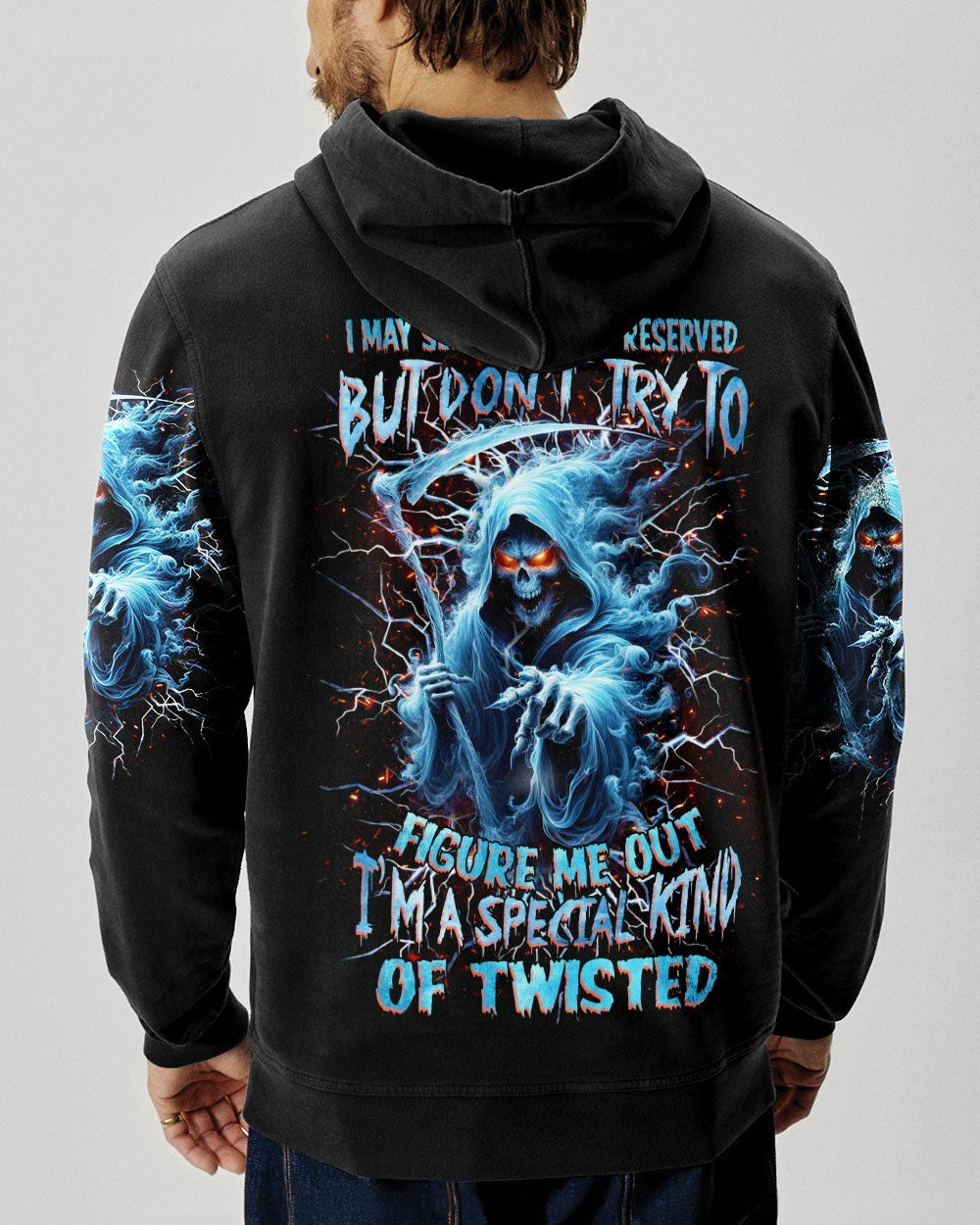 BLISSCORNERS I MAY SEEM QUIET AND RESERVED SKULL REAPER ALL OVER PRINT