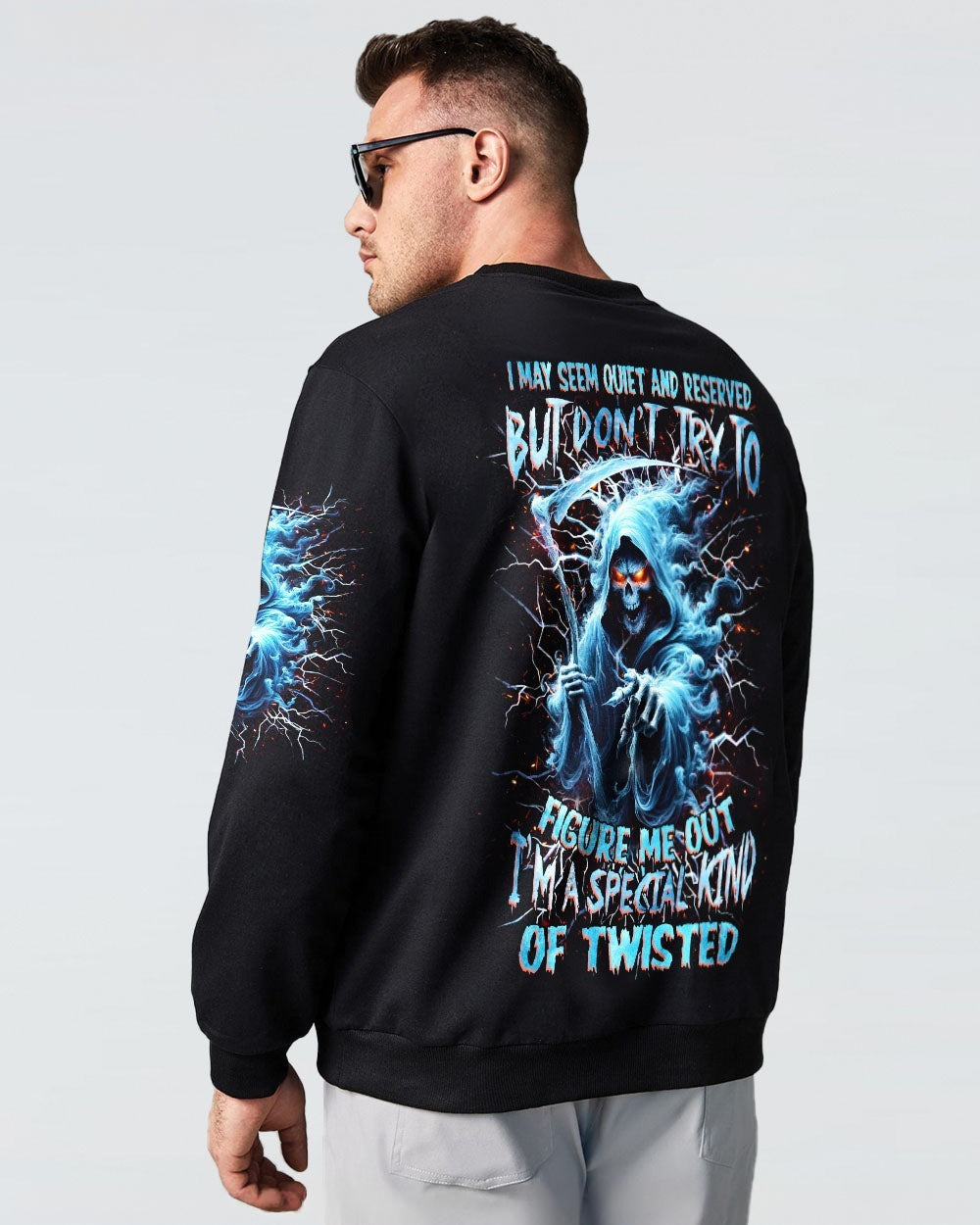 BLISSCORNERS I MAY SEEM QUIET AND RESERVED SKULL REAPER ALL OVER PRINT