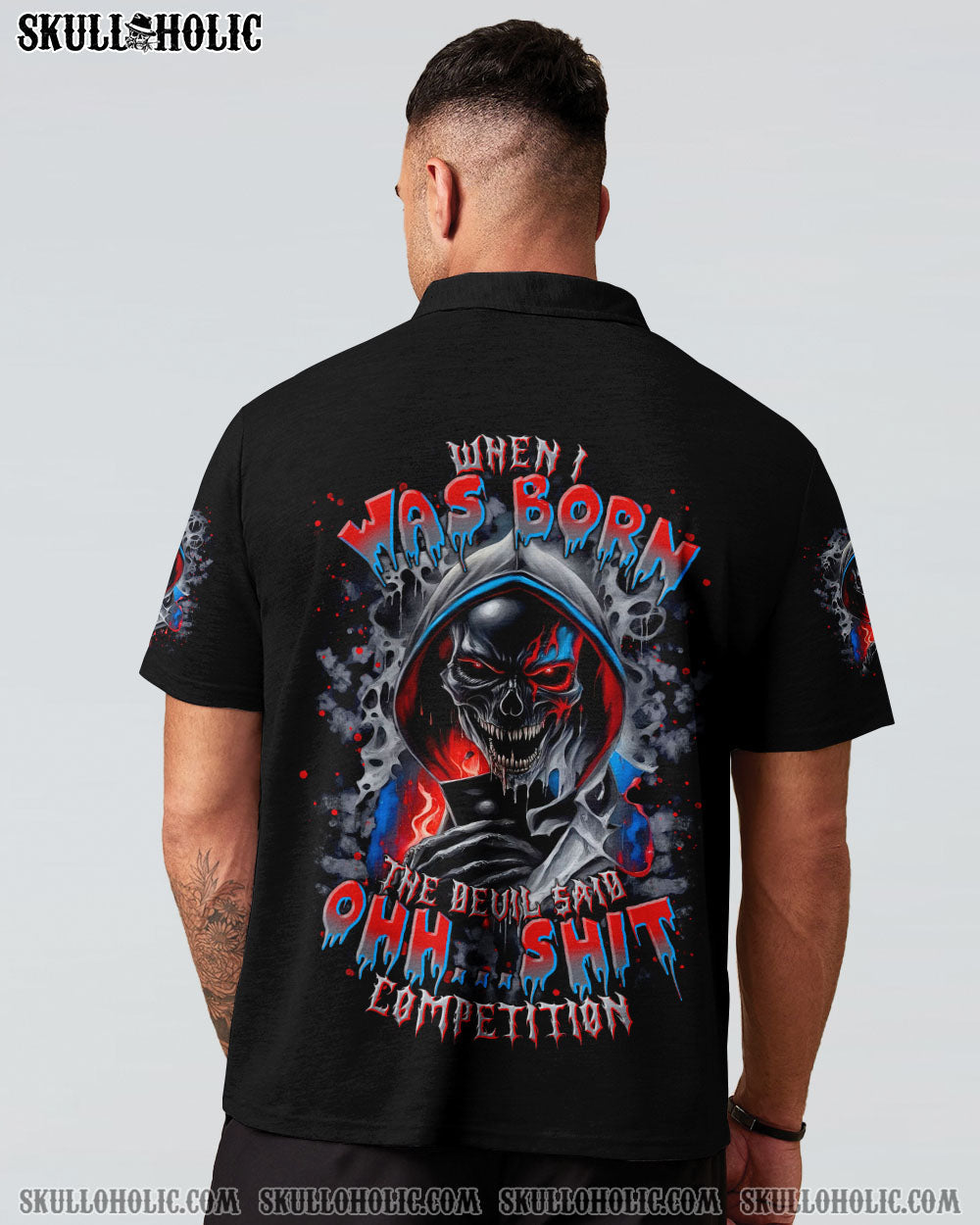 BLISSCORNERS WHEN I WAS BORN SKULL REAPER ALL OVER PRINT