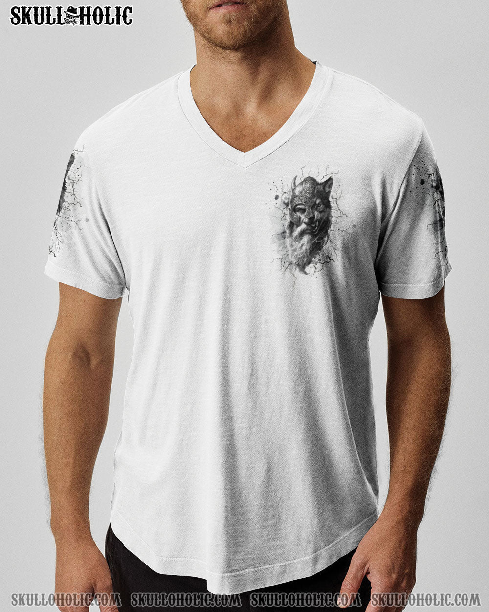 BLISSCORNERS YOUR FIRST MISTAKE WOLF SKULL VIKING ALL OVER PRINT