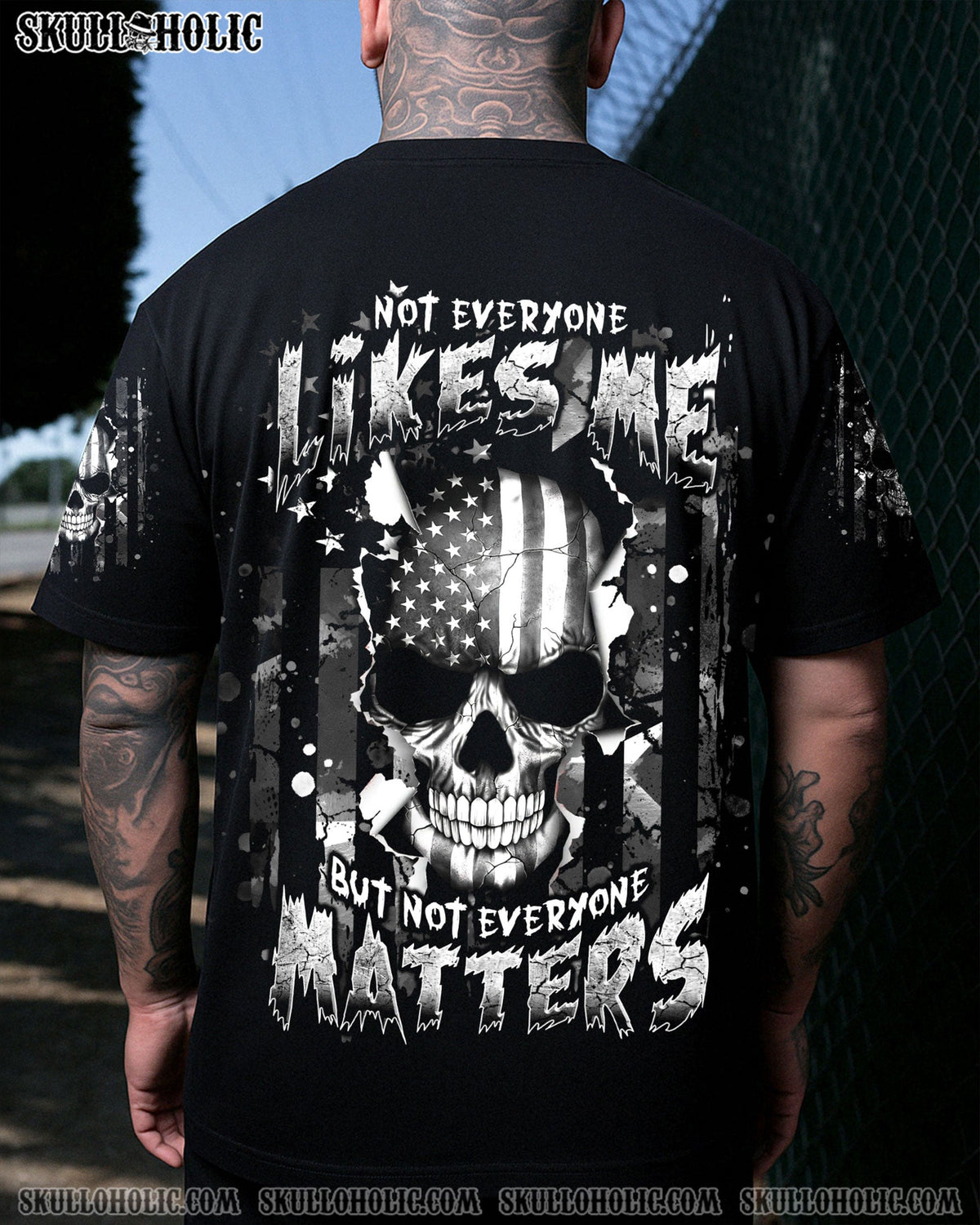 BLISSCORNERS NOT EVERYONE LIKES ME SKULL ALL OVER PRINT -  TLNT0808252