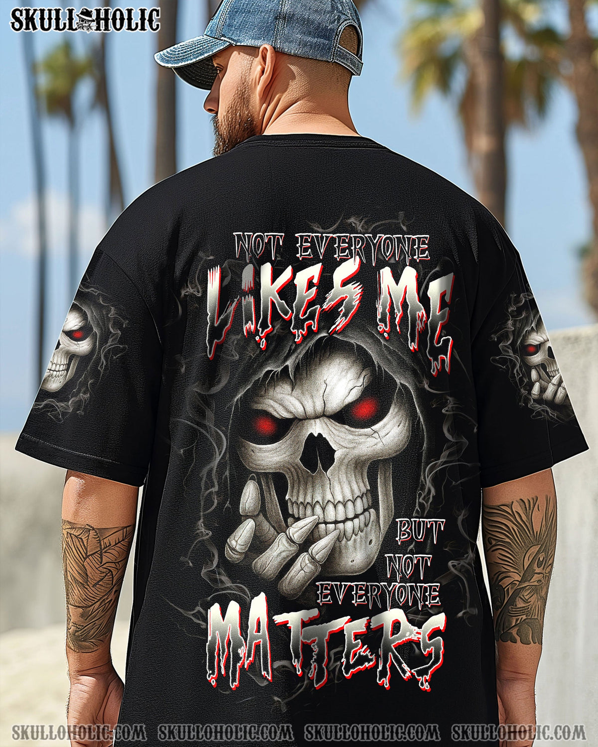 BLISSCORNERS NOT EVERYONE LIKES ME SKULL REAPER ALL OVER PRINT -  TLTW0808252