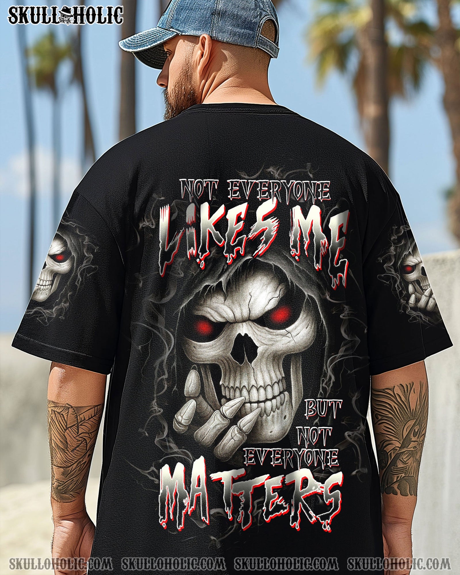 BLISSCORNERS NOT EVERYONE LIKES ME SKULL REAPER ALL OVER PRINT -  TLTW0808252