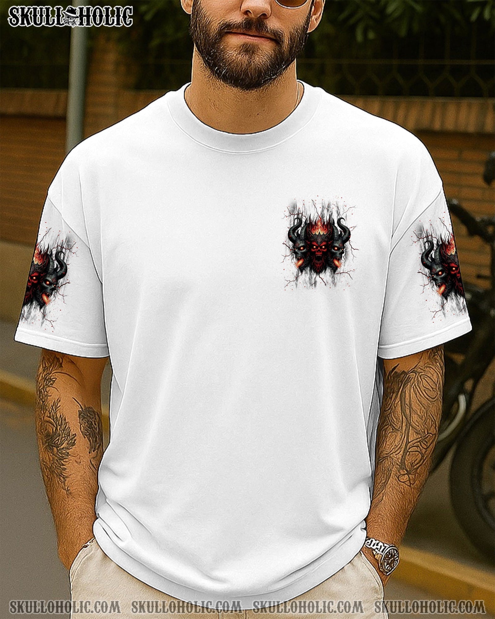 BLISSCORNERS I'M NEVER ALONE MY DEMONS ARE WITH ME 24/7 ALL OVER PRINT