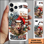 Blisscorners Deer Christmas Season USA Patriotic Art 3D Phonecase