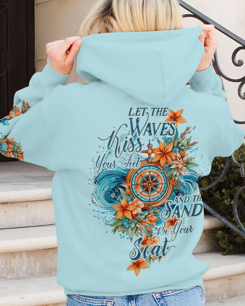 BLISSCORNERS LET THE WAVES KISS YOUR FEET ALL OVER PRINT