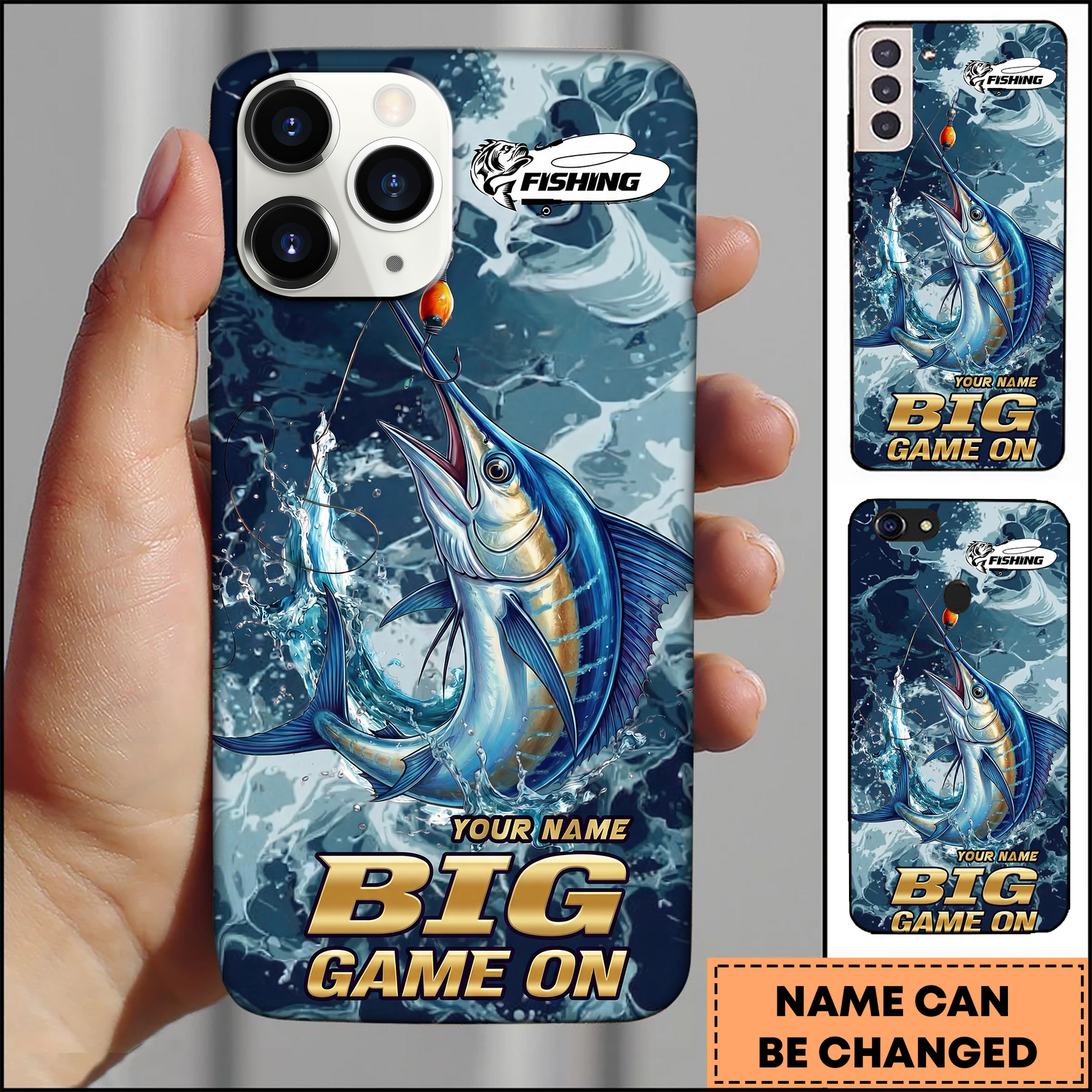 Blisscorners Blisscorners Blue Marlin Offshore Big Game Fishing Art 3D Phonecase
