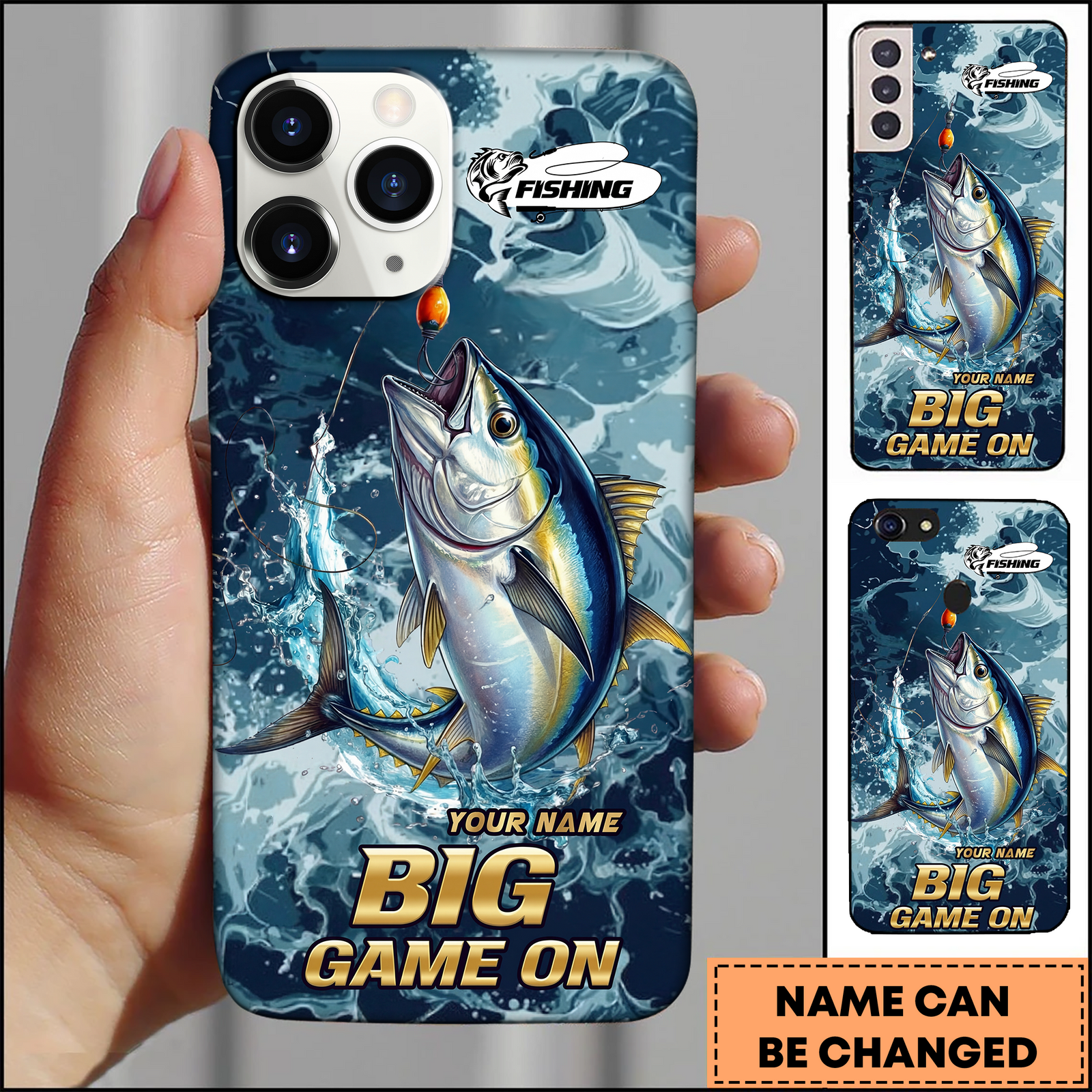 Blisscorners Blisscorners Tuna Deep Sea Big Game Fishing Art 3D Phonecase