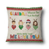 Christmas Grandma Whenever You Touch This Heart - Personalized Custom Pillow