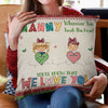 Christmas Grandma Whenever You Touch This Heart - Personalized Custom Pillow