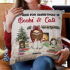 Christmas Reading Pet Lovers All I Need For Christmas - Personalized Custom Pillow